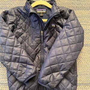 Patagonia Kids Lightweight Puffer Jacket - Navy Blue